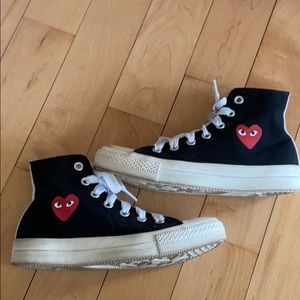 CDG play converse sneakers women’s 6/men’s 4